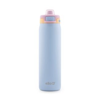 Ello Pop & Fill Stainless Steel Water Bottle with Quick Fill Technology, Double Walled Vacuum Insulated Metal, Leak Proof Locking Lid, Sip & Chug, BPA Free, Holiday Gift for Him...
