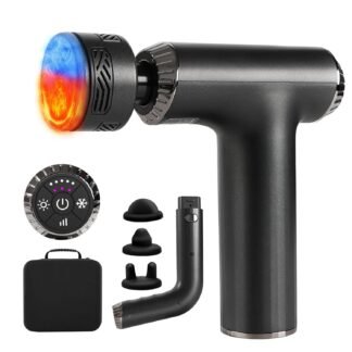 Emicool Massage Gun with Heat and Cold 2 in 1 Portable Mini Muscle Massager with Extended Handle Handheld Electric Percussion Deep Massager Tissue Massage Gun for for Home Gym - lunas-mystic-emporium.com Emicool Massage Gun with Heat and Cold, 2 in 1 Portable Mini Muscle Massager with Extended Handle, Handheld Electric Percussion Deep Massager Tissue Massage Gun for for Home Gym