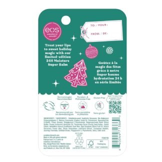 eos Holiday 24H Moisture Super Balm- Speculoos Cookie Butter, Limited-Edition Lip Treatment, Stocking Stuffers, Holiday Lip Mask, 0.35 fl oz