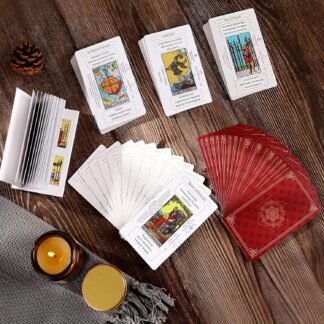 Erbacan Beginner Tarot Cards Deck with Meanings on Them-Tarrot Deck with GuidebookFree Soft Velvet Pouch Bag - lunas-mystic-emporium.com Erbacan Beginner Tarot Cards Deck with Meanings on Them-Tarrot Deck with Guidebook(Free Soft Velvet Pouch Bag)