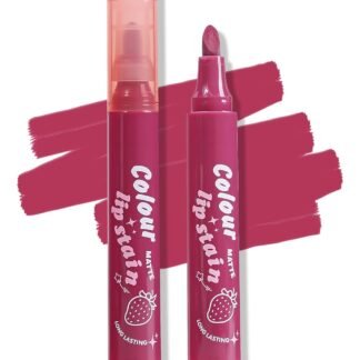Erinde Lip Stain Marker, Matte Berry Purple Red Brown Lip Liner Stain Pen, Highly Pigmented Long-Lasting Wear Transfer-Proof Lip Liner Contour Lip Tint Waterproof Lipstain, 05