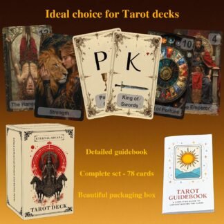 Eternal Arcana Tarot Deck, a Minimalist 78-Card Deck, Tarot Cards with Guidebook, is a Modern Tarot Deck for Divination and Meditation, imbued with Mystical Wisdom and Mythical...