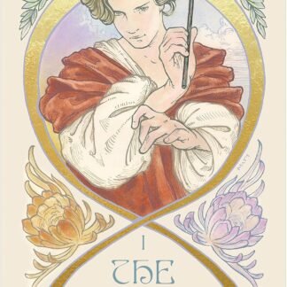Ethereal Visions Illuminated Tarot Deck: Elegant 80-Card Art Nouveau Tarot Deck with Gold Foil, Full-Color 140-Page Guidebook, Hand-Drawn Illustrations – Ideal for Beginners &...