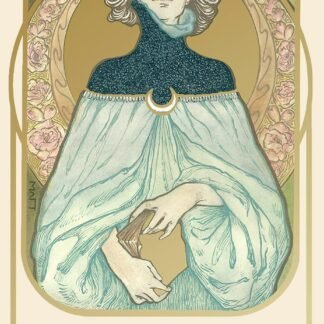 Ethereal Visions Illuminated Tarot Deck: Elegant 80-Card Art Nouveau Tarot Deck with Gold Foil, Full-Color 140-Page Guidebook, Hand-Drawn Illustrations – Ideal for Beginners &...