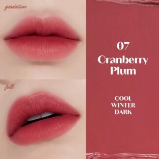 ETUDE Fixing Tint #07 Cranberry Plum (4g) | Long Lasting High Pigmented Liquid Lipstick | Waterproof Lightweight Matte Finish Lip Stain | Full Coverage | Korean Makeup, Kbeauty
