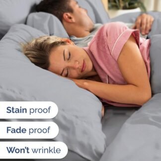 Extra Deep Queen Sheet Set - 6 Piece Breathable & Cooling Sheets - Hotel Luxury Bed Sheets Set - Easy & Secure Fit - Soft, Wrinkle Free & Comfy Sheets Set - Steel Blue Sheet Set...