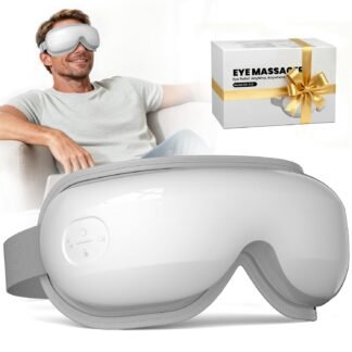 Eye Massager, Heated Eye Mask for Migraines/Strain/Dry Eyes Relief, Smart Sleep Mask with Heat & Bluetooth Music, Christmas Gift, Birthday Gifts for Mom Dad Women Men