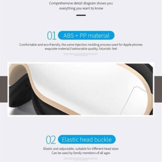 Eye Massager, Portable Electric Eye Massager with Heat Air Pressure Vibration, Rechargeable Eye Therapy Mask, Relieve Eye Strain Dark Circles Eye Bags Dry Eye Improve Sleep