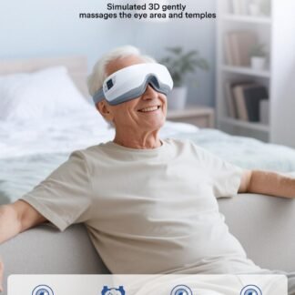 Eye Massager with Heat and Cooling, Thanksgiving Christmas Birthday Gifts for Women Men, Eye Mask for Migraines Women Men Father Mother, Heated Eye Mask for Migraines