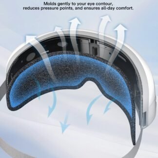 Eye Massager with Heat and Cooling, Thanksgiving Christmas Birthday Gifts for Women Men, Eye Mask for Migraines Women Men Father Mother, Heated Eye Mask for Migraines