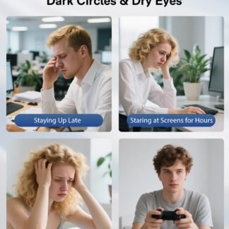 Eye Massager with Heat and Cooling, Thanksgiving Christmas Birthday Gifts for Women Men, Eye Mask for Migraines Women Men Father Mother, Heated Eye Mask for Migraines