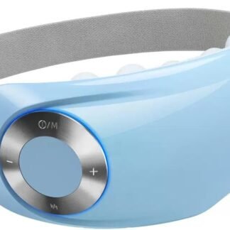 Eye Massager with Heat, Blue, Adjustable Elastic Strap, Rechargeable, Relaxation and Stress Relief (Blue Mist Atomization, 19.2 * 8 * 7.3)