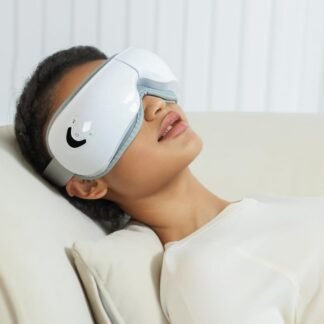 Eye Massager with Heat for Migraine Relif, Heated Eye Massage Mask with Heat, Bluetooth Music, Compression Vibration for Eye Care, Eye Strain Relief, Improve Sleep, Birthday...