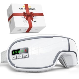 Eye Massager with Heat, Music, Compression, Adjustable Sleep Mask Massage Holiday Birthday Gifts for Women Men, Eye Massager for Migraine Reduce Stye Eye, Eye Strain Relief,...