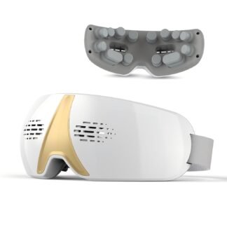 Eye Massager with Heat & Vibration, Birthday Gifts for Mom Dad Friend Women Men, Heated Eye Massager for Migraines with Acupressure, Vision Window, Smart Eye Care Reduce Eye Strain