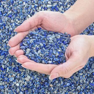 EZEELAI Crystals Chips Bulk Crushed Quartz Lapis Lazuli Stones 0.5 Lb/230g, Natural Irregular Shaped Healing Gravels Pebbles Decorative Stones for Fish Tank||Vase...