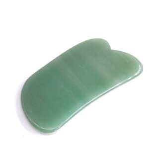 Facial Gua Sha Tool for Chin Massage Tool Natural Jade Stone Gua Sha Board for Face SPA Acupuncture Therapy Trigger Point Treatment
