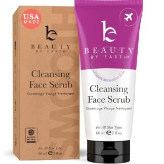 Facial Scrub Exfoliator - USA Made with Natural & Organic Ingredients, Gentle Exfoliating Face Wash for Sensitive & Acne Prone Skin, Microdermabrasion Scrub, Removes Dead Skin...