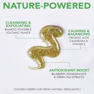 Facial Scrub Exfoliator - USA Made with Natural & Organic Ingredients, Gentle Exfoliating Face Wash for Sensitive & Acne Prone Skin, Microdermabrasion Scrub, Removes Dead Skin...