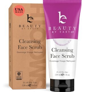 Facial Scrub Exfoliator - USA Made with Natural & Organic Ingredients, Gentle Exfoliating Face Wash for Sensitive & Acne Prone Skin, Microdermabrasion Scrub, Removes Dead Skin...