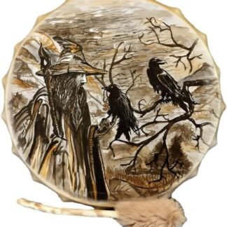 Festival Drum Decoration Percussion Musical Instrument Drum Small Decoration Percussion Drum（OD25cm*Height 5cm）