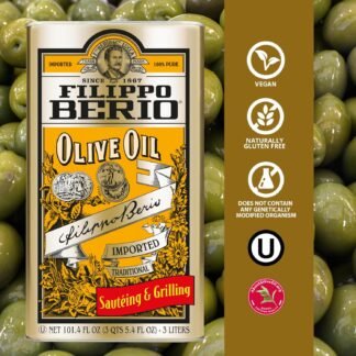 Filippo Berio Pure Olive Oil, 101.4 Ounce Tin