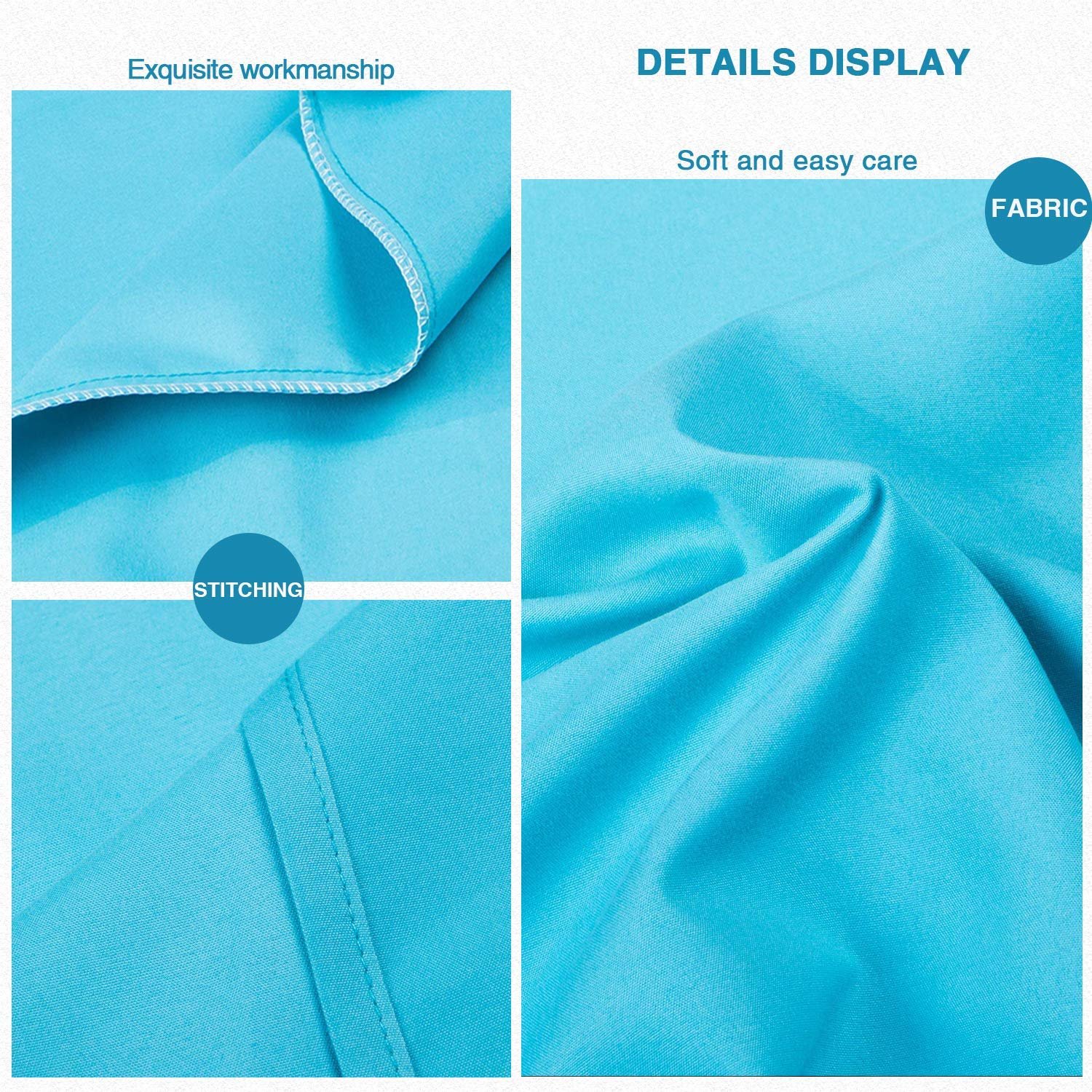 FLXXIE Microfiber Pillow Cases Queen Size Set of 2 Soft Pillowcases with Envelope Closure Wrinkle Resistant Pillow Covers 20x30 Blue - lunas-mystic-emporium.com FLXXIE Microfiber Pillow Cases Queen Size Set of 2, Soft Pillowcases with Envelope Closure, Wrinkle Resistant Pillow Covers, 20x30, Blue