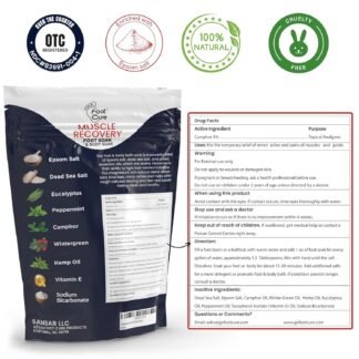 FOOT CURE Foot Soak with Epsom Salts – All-Natural Blend for Relaxing Foot Care – Softens Calluses & Refreshes Feet – Invigorating Scent, Spa Pedicure – 16 oz (Pack of 1)