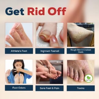 FOOT CURE Foot Soak with Epsom Salts – All-Natural Blend for Relaxing Foot Care – Softens Calluses & Refreshes Feet – Invigorating Scent, Spa Pedicure – 16 oz (Pack of 1)