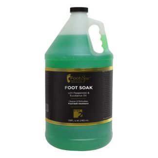 FOOT SPA - Foot Soak - Cleanses, Softens, and Refreshes - Made With Eucalyptus & Peppermint Oil - 128 Oz Gallon - Bulk, Refill Gallon