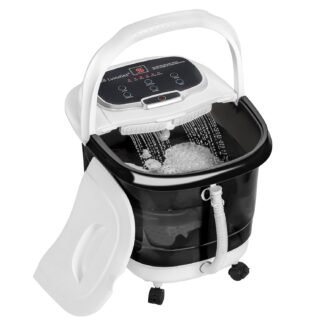 Foot Spa Massager with Heat for Stress Relief, Feet Bath with Shower, Temperature Control, Timer and LED Display, Ideal for Wife Mother Mom Father Husband (Black)