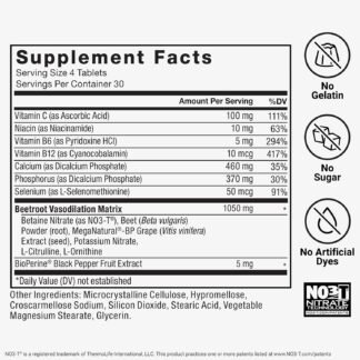Force Factor Total Beets Blood Pressure Support with Grape Seed Extract and Non GMO Beet Root Powder for Heart Health, Circulation, & Blood Flow, 120 Count