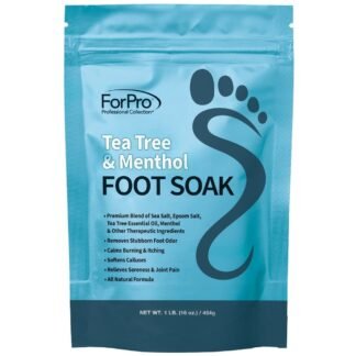 ForPro Professional Collection Tea Tree Oil & Menthol Foot Soak with Sea & Epsom Salt for Toenail Athletes Foot, Stubborn Foot Odor Scent, Softens Calluses & Soothes Sore Tired...