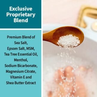 ForPro Professional Collection Tea Tree Oil & Menthol Foot Soak with Sea & Epsom Salt for Toenail Athletes Foot, Stubborn Foot Odor Scent, Softens Calluses & Soothes Sore Tired...