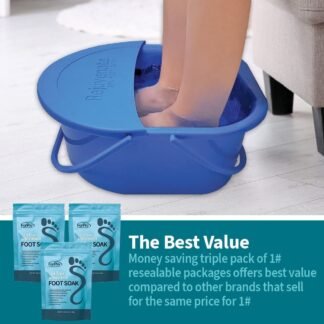 ForPro Professional Collection Tea Tree Oil & Menthol Foot Soak with Sea & Epsom Salt for Toenail Athletes Foot, Stubborn Foot Odor Scent, Softens Calluses & Soothes Sore Tired...