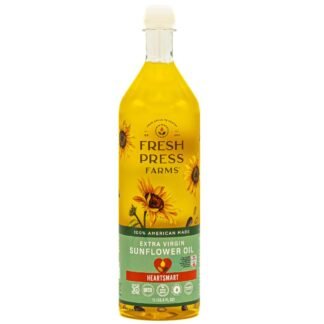 Fresh Press Farms Cold Pressed Extra Virgin Sunflower Oil, 16.4 Fl Oz (Pack of 2), High Oleic, Georgia Grown, 100% American Made, Unrefined, Certified Whole30, Non-GMO, Keto,...