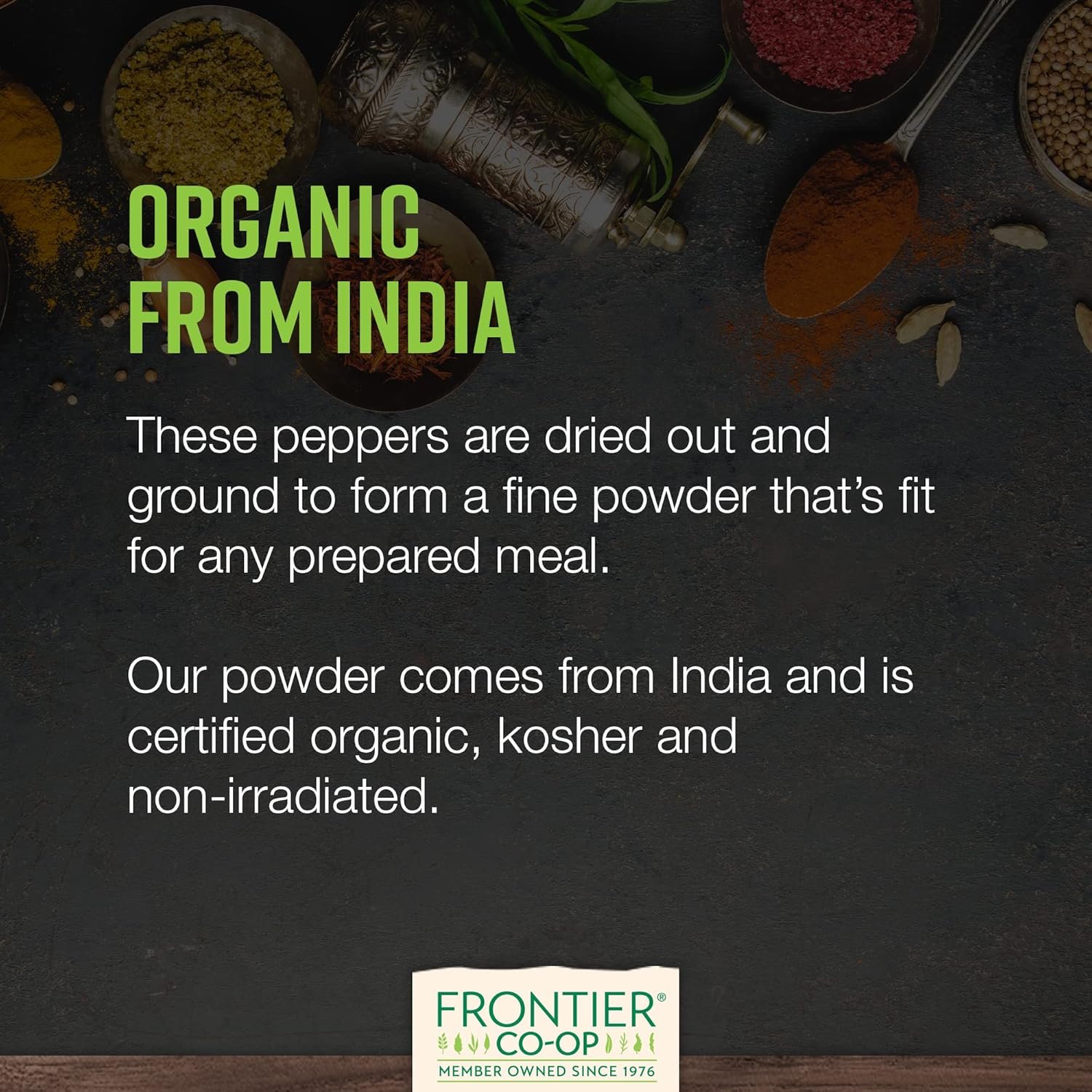 Frontier Co-op Organic Ground Cayenne Pepper 614oz - lunas-mystic-emporium.com Frontier Co-op Organic Ground Cayenne Pepper 6.14oz