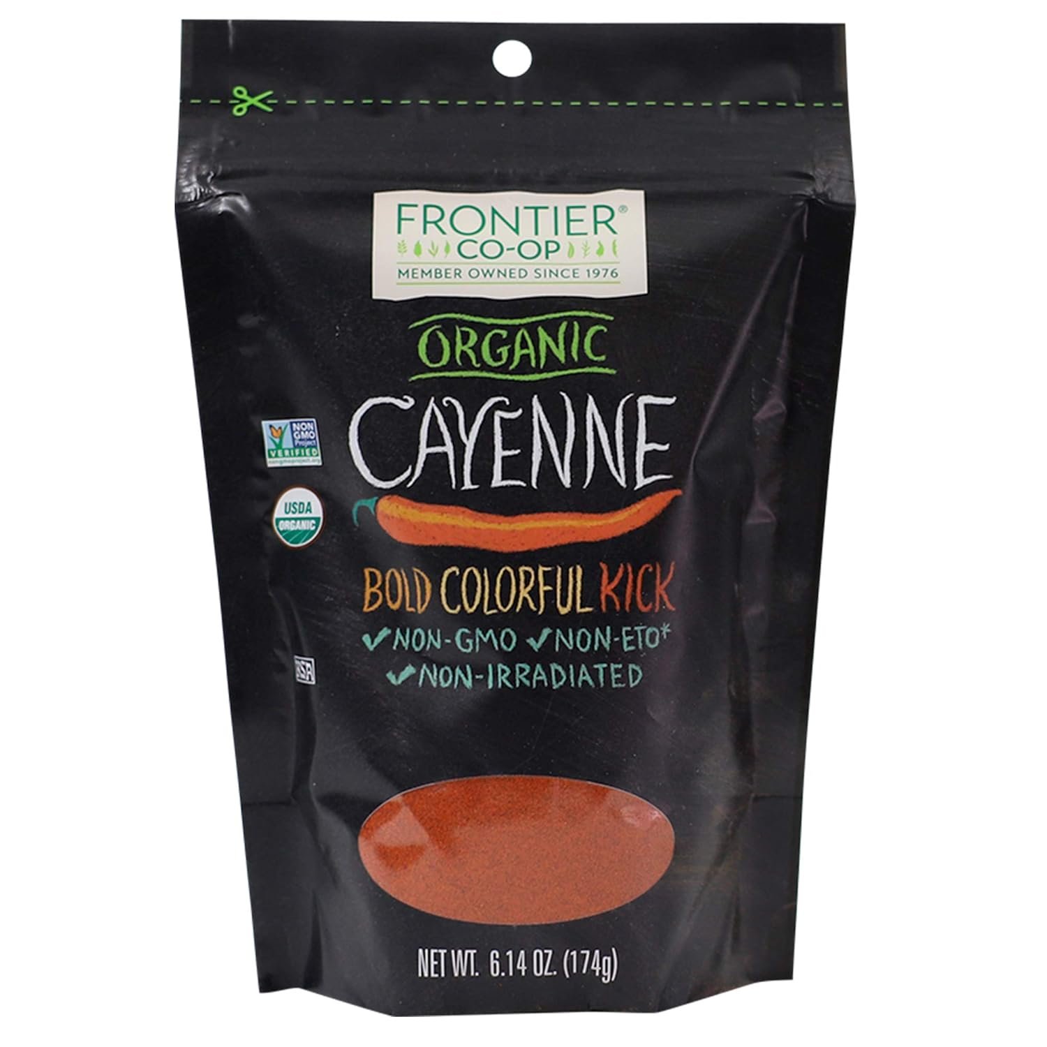 Frontier Co-op Organic Ground Cayenne Pepper 614oz - lunas-mystic-emporium.com Frontier Co-op Organic Ground Cayenne Pepper 6.14oz
