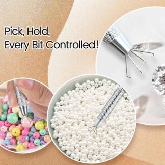 GEMQUEEN Piercing Taper Ball Grabber Tool for Changing Jewelry - 14G 16G 18G 20G Stainless Steel Flat Back Earrings Applicator Tool Threadless Insertion Pin Thread Body Piercing...