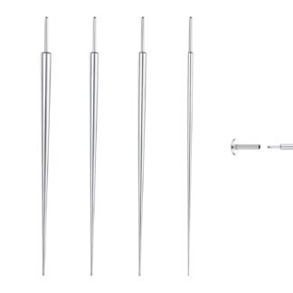 GEMQUEEN Piercing Taper Ball Grabber Tool for Changing Jewelry - 14G 16G 18G 20G Stainless Steel Flat Back Earrings Applicator Tool Threadless Insertion Pin Thread Body Piercing...