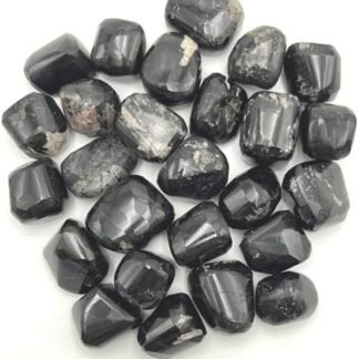 GEMSCITE Black Tourmaline 1/2 LB Tumbled Stones and Crystals Bulk Natural Crystal Kit for Reiki Healing Crystal Polished, Tumble Stones, Chakra Balancing, Good Luck, Reiki Gift,...