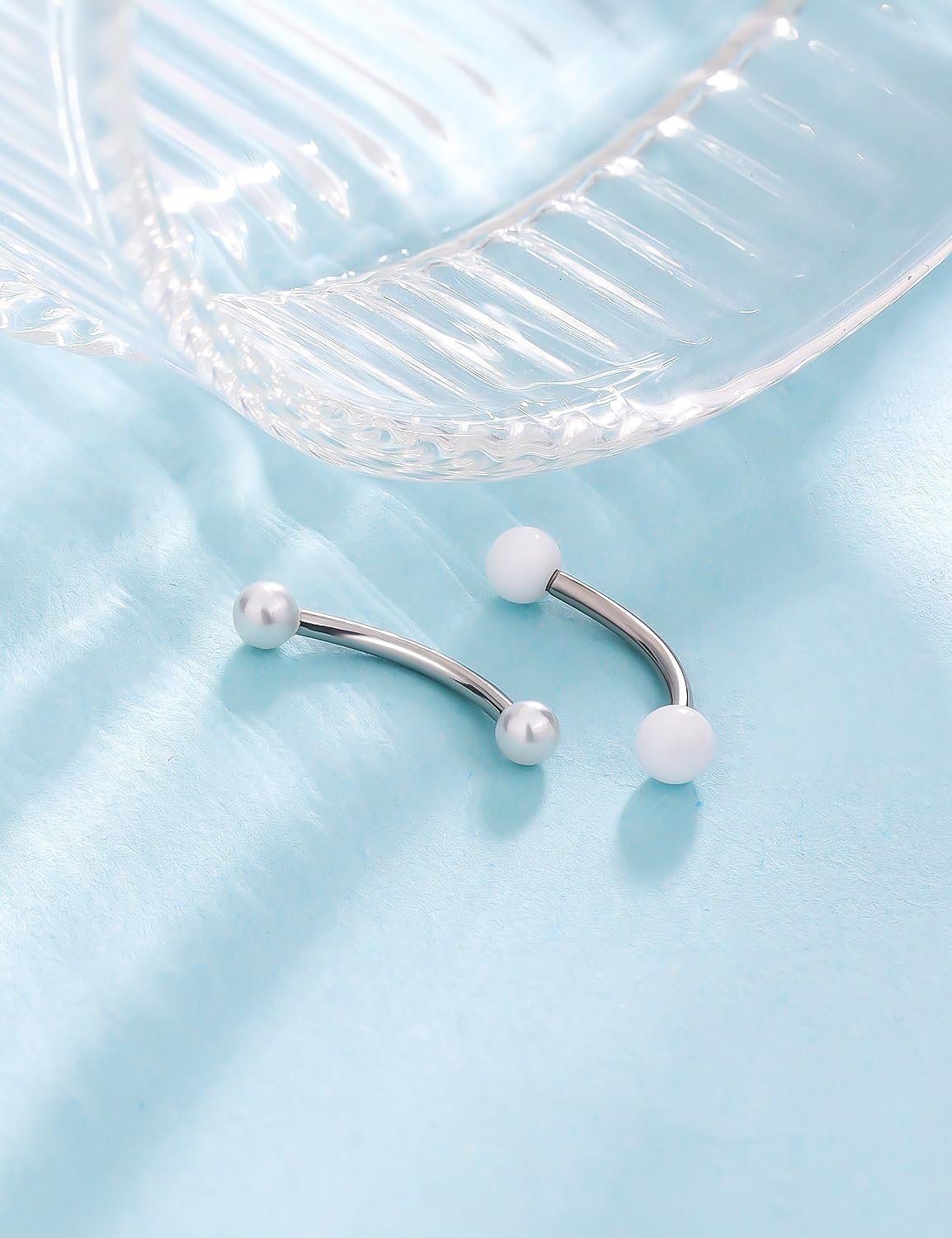 Goerhsjie 16g 6810mm WhitePinkBlack EyebrowRookSnugVertical-LabretVCHSnake-EyesAnti-TragusChristinaDaithBelly-ButtonBridgeHoodSurface Curved Barbell Piercing - lunas-mystic-emporium.com Goerhsjie 16g 6/8/10mm White/Pink/Black Eyebrow/Rook/Snug/Vertical-Labret/VCH/Snake-Eyes/Anti-Tragus/Christina/Daith/Belly-Button/Bridge/Hood/Surface Curved Barbell Piercing...