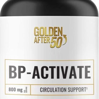 Golden After 50 BP-Activate - Nitric Oxide Supplement with Essential Amino Acids - Blood Circulation and Heart Health Support Supplement - 60 Capsules - 800mg L Arginine, AAKG,...