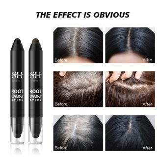 gowwim Root Touch Up Dark Brown, Quick Stick Instant Concealer for Roots and Grays (Black)