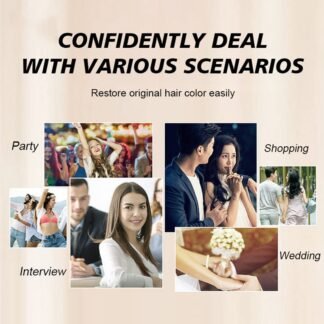 gowwim Root Touch Up Dark Brown, Quick Stick Instant Concealer for Roots and Grays (Black)