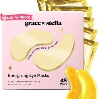 grace & stella Award Winning Under Eye Mask - Early Christmas Gift Ideas, Gifts for Women- Undereye Patches for Dark Circles, Puffiness, Wrinkles (Gold Eye Mask 48 Pairs)