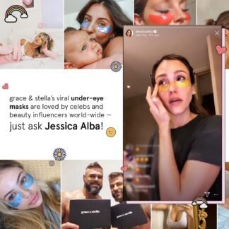 grace & stella Award Winning Under Eye Mask - Stocking Stuffers for Women - Gifts for Teenage Girls - Gel Eye Patches for Dark Circles, Puffy Eyes, Undereye Bags - Vegan - Self...