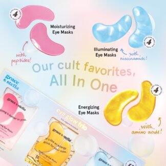 grace & stella Under Eye Patches (12 pairs) Eye Masks for Puffy Eyes and Dark Circles - Stocking Stuffers for Teen Girls, Christmas Gifts for Women, White Elephant Gifts,...