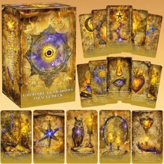 GRIMOIRE OF SHADOWS Oracle Deck: A Mystical Oracle for Shadow Work, Intuition, Inner Transformation, Oracle Deck for Beginners, Suitable for Daily Guidance, Divination,...