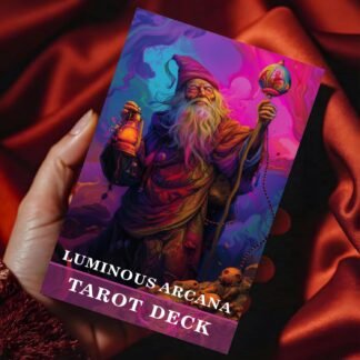 Han Yu Bowen Luminous Arcana Tarot Deck, 78 Tarot Cards with Guidebook, Psychedelic Tarot, Modern Mystic Design for Beginners, Professional Readers, Intuition, Divination, and...
